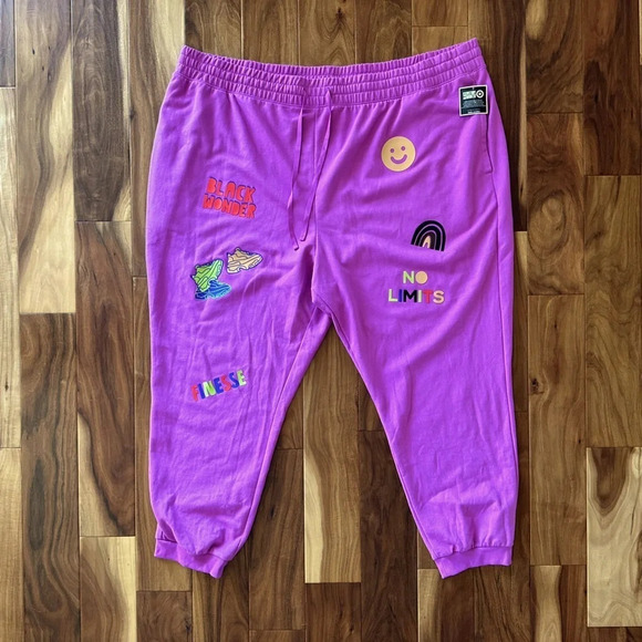 NWT Target Black History Month Purple Graphic Joggers size 4X - Picture 2 of 6